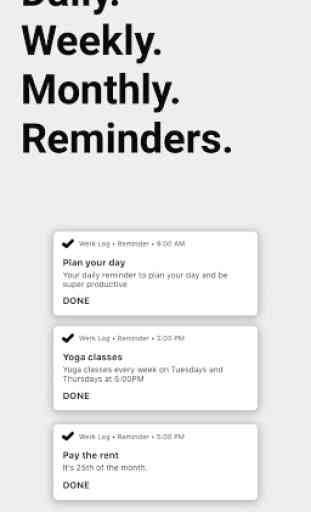 To Do List, Notes, Reminders & Timeline - Werk Log 4