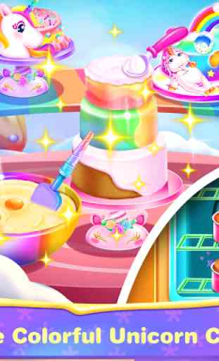 Unicorn Bakery Food Games- Baking Salon Games 4