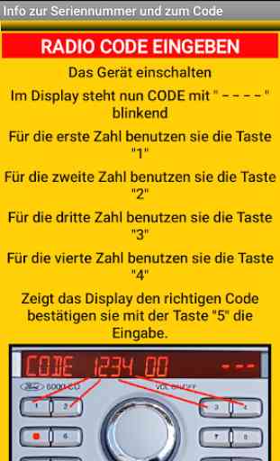 V****** Serienummer Radio Code Calculator (GERMAN) 4