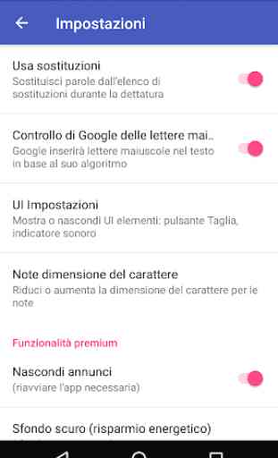 Voice Notebook - input vocale continuo 4