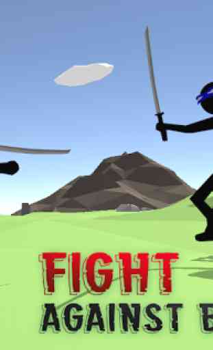 Warrior Stickman - Ninja 3D 2