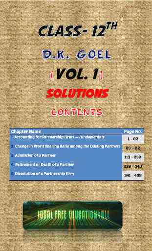 Account Class-12 Solutions (D K Goel) Vol-1 2