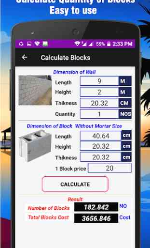 Blocks Calculator (Quantity Of Blocks) 4