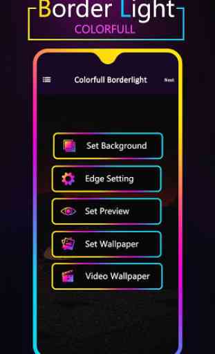 Colorful Border Light : Edge Video Live Wallpaper 3