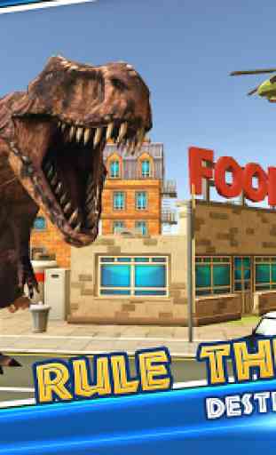 Dino Sim: Dinosaur Simulator City Rampage 2