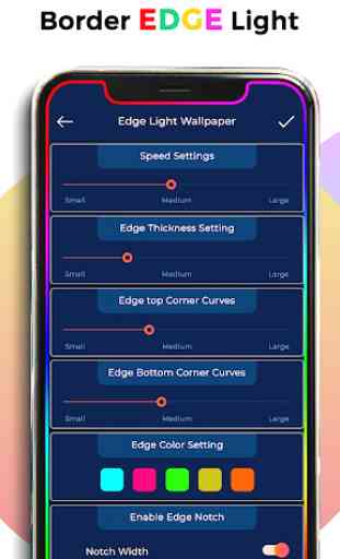 Edge Lighting Live Wallpaper - Border Edge Light 1