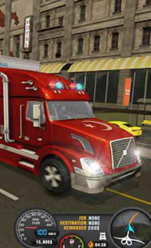 Euro truck 3D simulator camion di trasporto merci 2