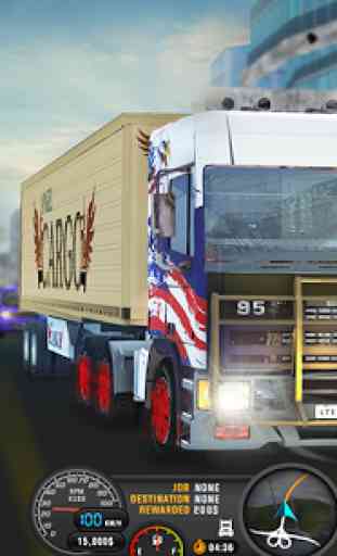 Euro truck 3D simulator camion di trasporto merci 3