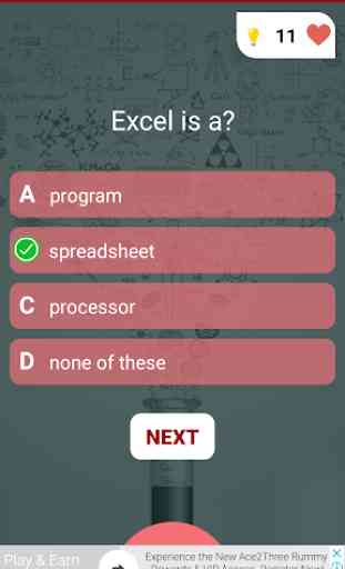Free Microsoft Excel Test Quiz 3