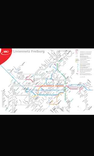 Freiburg Tram & Bus Map 1