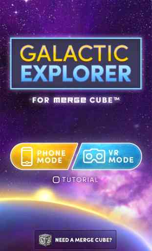Galactic Explorer for MERGE Cube 1