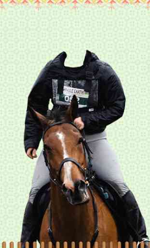 Horse With Man Photo Suit 2