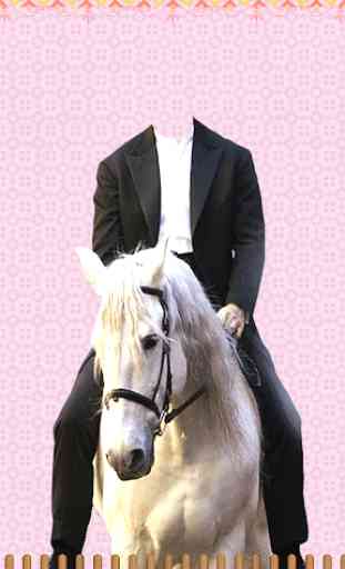 Horse With Man Photo Suit 4