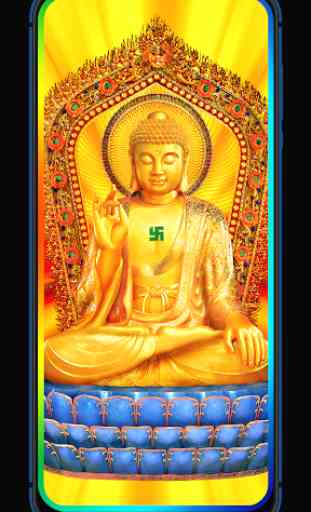 India Buddha Edge Lighting Live Wallpaper 3