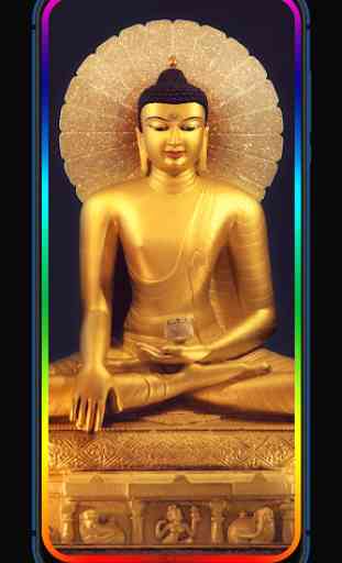 India Buddha Edge Lighting Live Wallpaper 4