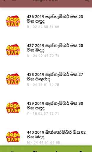 Lottery Results Sri Lanka 1