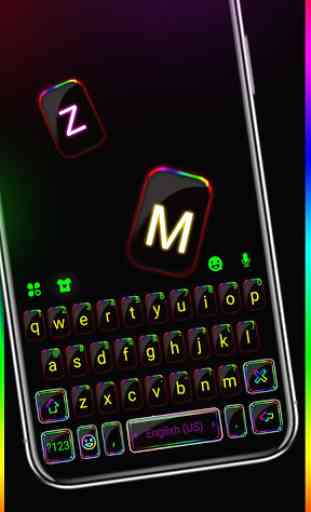 Neon Flash Tema Tastiera 1