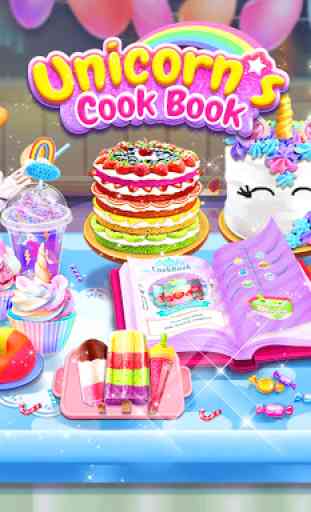Rainbow Unicorn Cook Book: Giochi di Food Maker 1