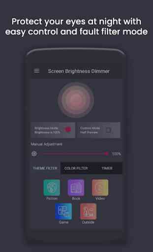 Screen Brightness Dimmer(BlueLightFilter) 2