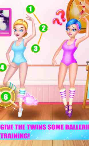 Twin Sisters Ballerina: Dance, Ballet, Dress up 2