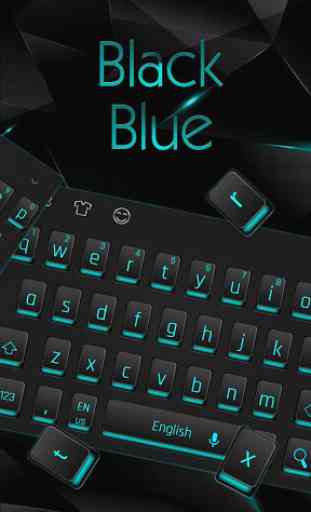Black Blue Light Keyboard 2