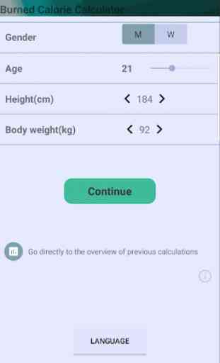 Calorie Calculator - Daily calorie requirement 1