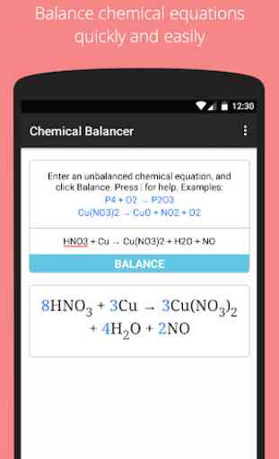 Chemical Balancer – Chemical Equation Balancer 1