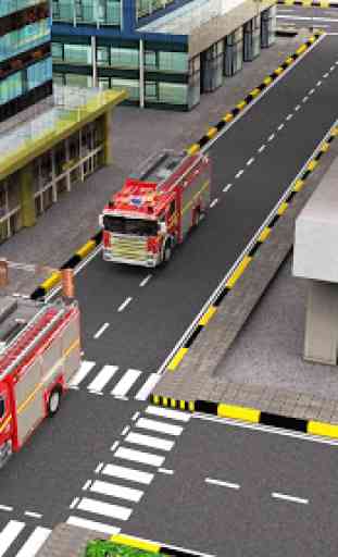 City Firefighter Truck Driving Rescue Simulator 3D 2