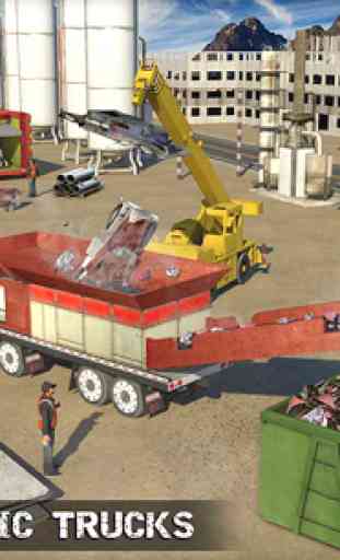 Dump camion Frantoio 3D- Dump Truck Crusher Crane 3