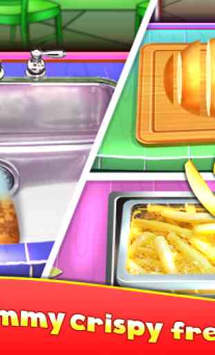Fast Food Stand - Fried Food Cooking Game 4