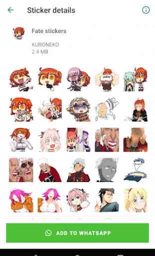 Fate Stickers for WhatsApp 2