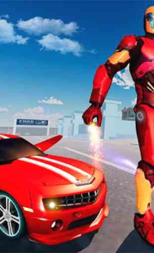 Flying Robot Car Games - Robot Shooting Games 2020 4