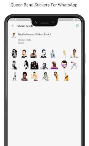 Freddie Mercury Adesivi per WhatsApp 1
