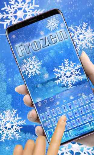 Frozen Snowflake Keyboard 2