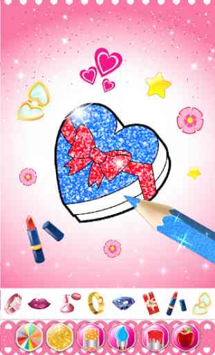 Glitter beauty coloring and drawing 3