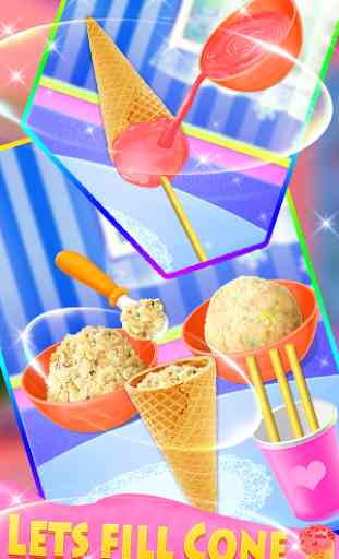 Ice Cream Cones Cake - Cooking Game  4