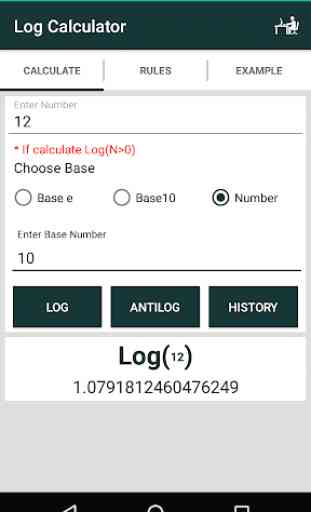 Log Calculator 2