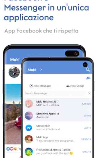 Maki Plus: Facebook e Messenger in un'unica app 1