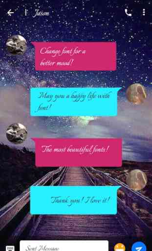 Milky Way Font for FlipFont , Cool Fonts Text Free 2