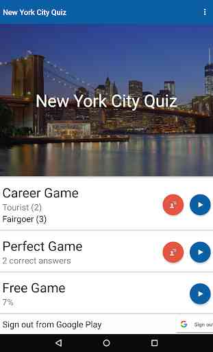 New York City Quiz 1