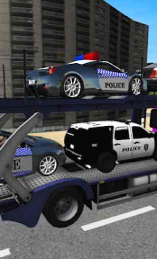 Police Car Games City Transport Truck 3