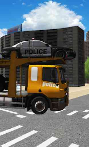 Police Car Games City Transport Truck 4