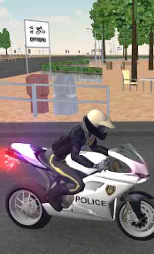 Police Motorbike Road Rider 2