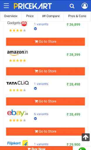 Price Comparison Shopping App - Pricekart 4