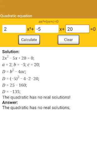 Quadratic equation 2