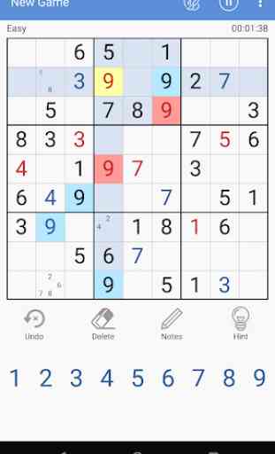 Quotidiano Sudoku gratuito puzzle 1