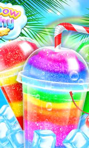 Rainbow Frozen Slushy Truck: Ice Candy Slush Maker 1