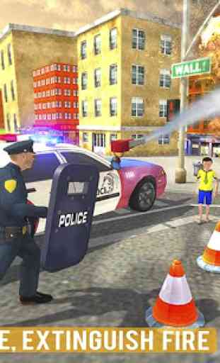 Salvataggio di emergenza di polizia della città 2