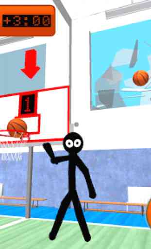 Stickman Neighbor. Basketball Basics Teacher 3D 1