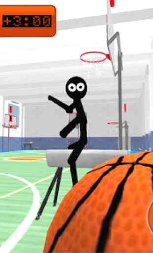 Stickman Neighbor. Basketball Basics Teacher 3D 3